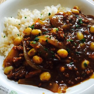 豆とひき肉で！ビーンズキーマハヤシライス